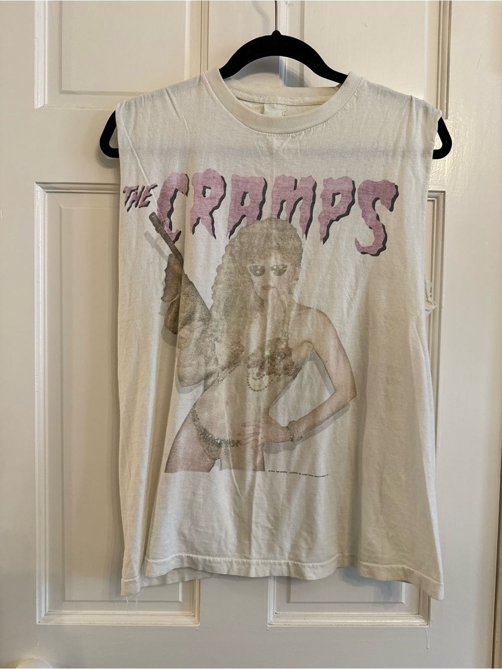 authentic 1990 The Cramps "Stay Sick!" UK/European Tour shirt/ tank from England
